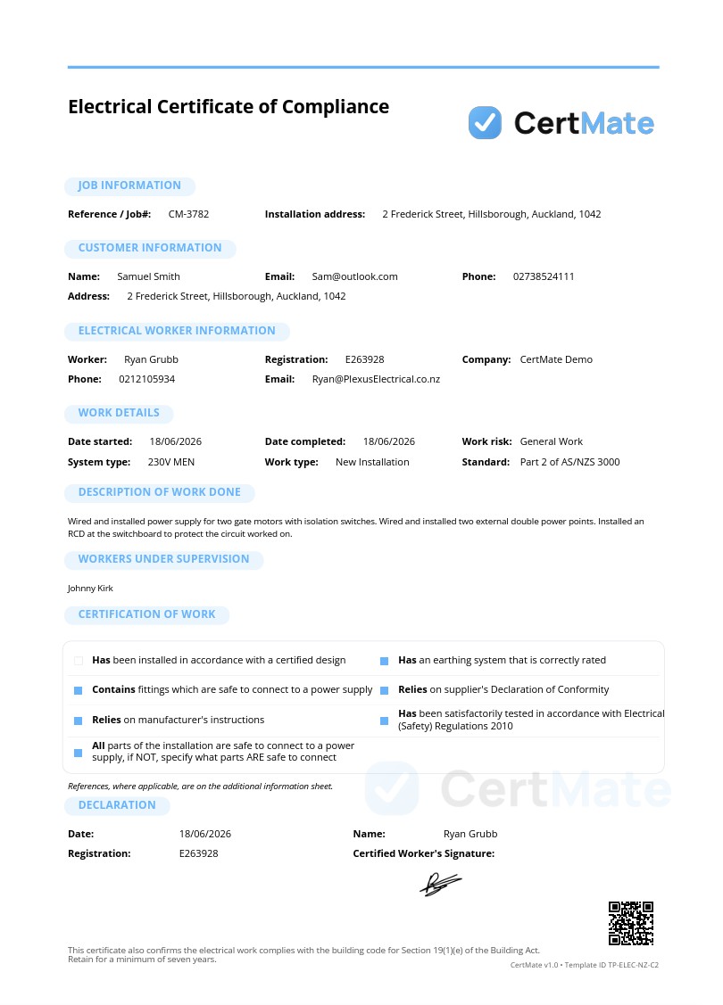 Certificate creation screen in CertMate